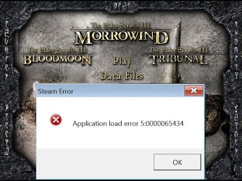 Morrowind crashes on new game